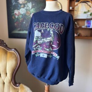 ☾ Vintage Cape Cod, Massachusetts graphic crewneck sweatshirt